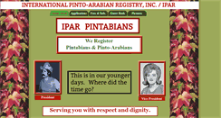 Desktop Screenshot of pintoarabians.com