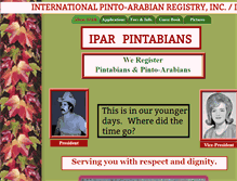 Tablet Screenshot of pintoarabians.com